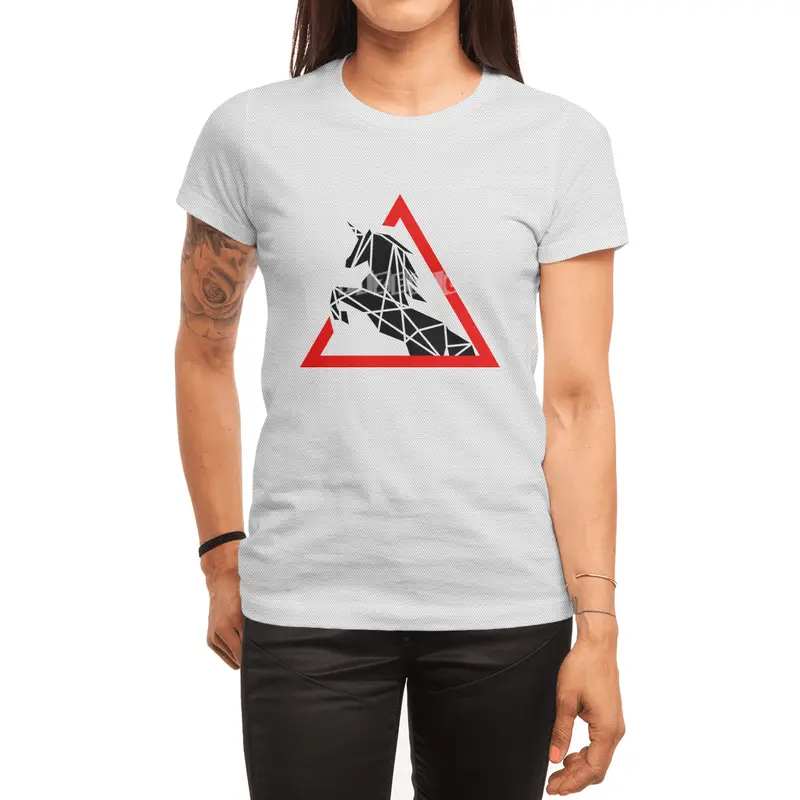 Funny Beautiful Unicorn Road Sign Shirt Spor T-Shirt