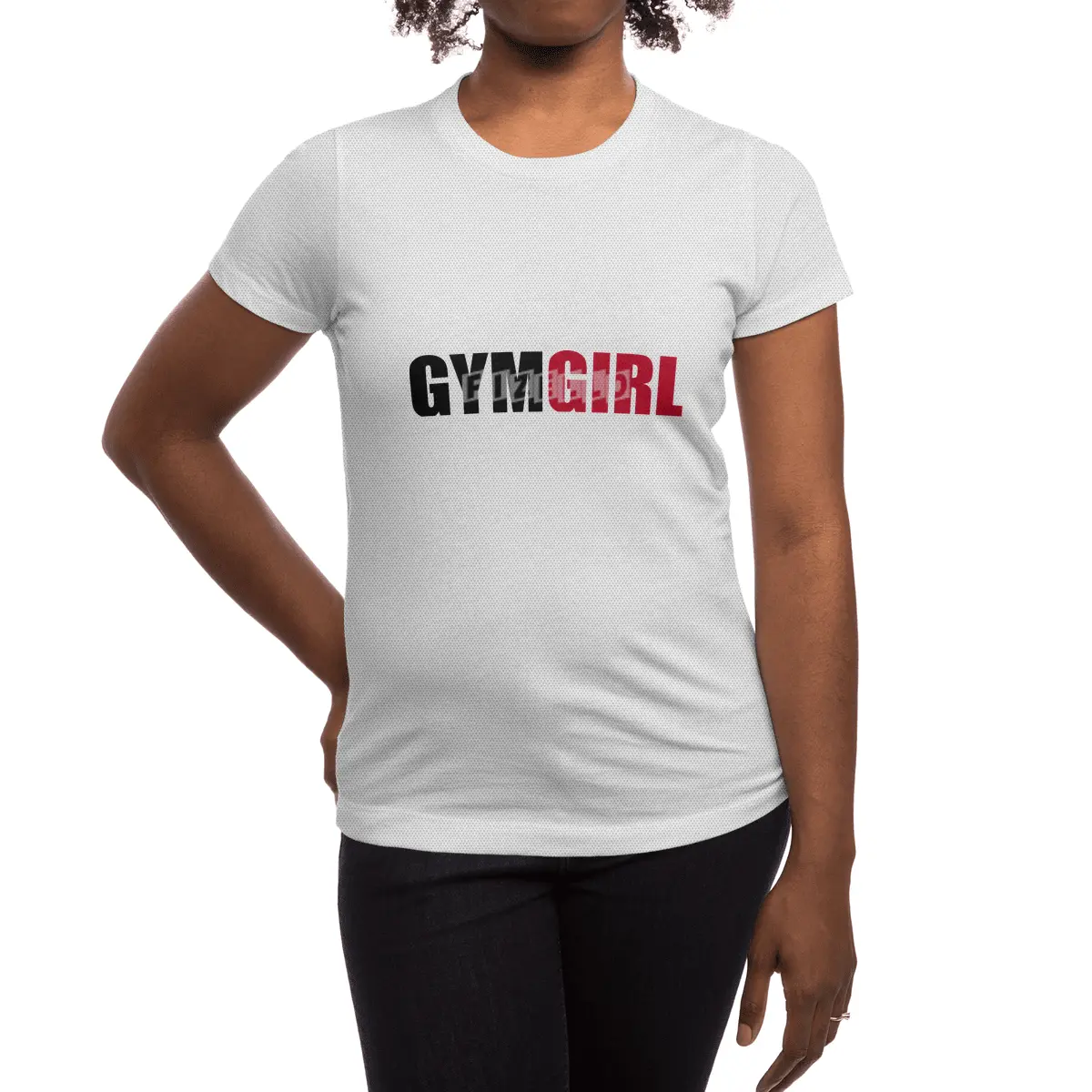 Gym Fitness Girl Bodybuilding Training Workout Spor T-Shirt