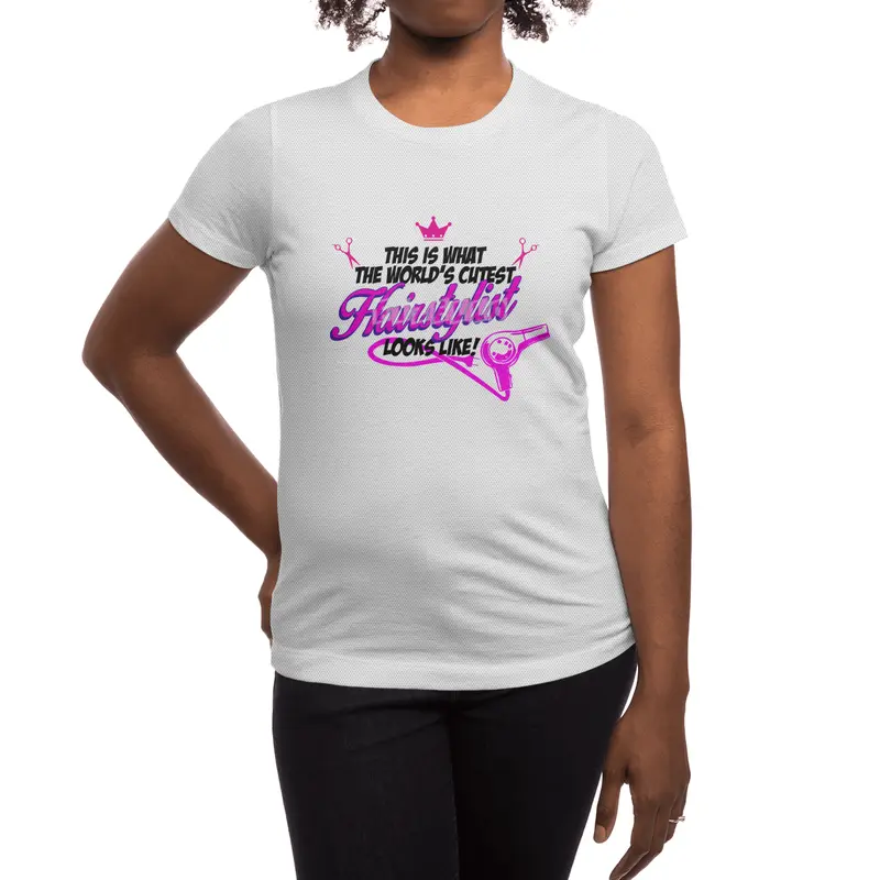 Hairdresser, Hairstylist, Barber, Funny Saying Spor T-Shirt