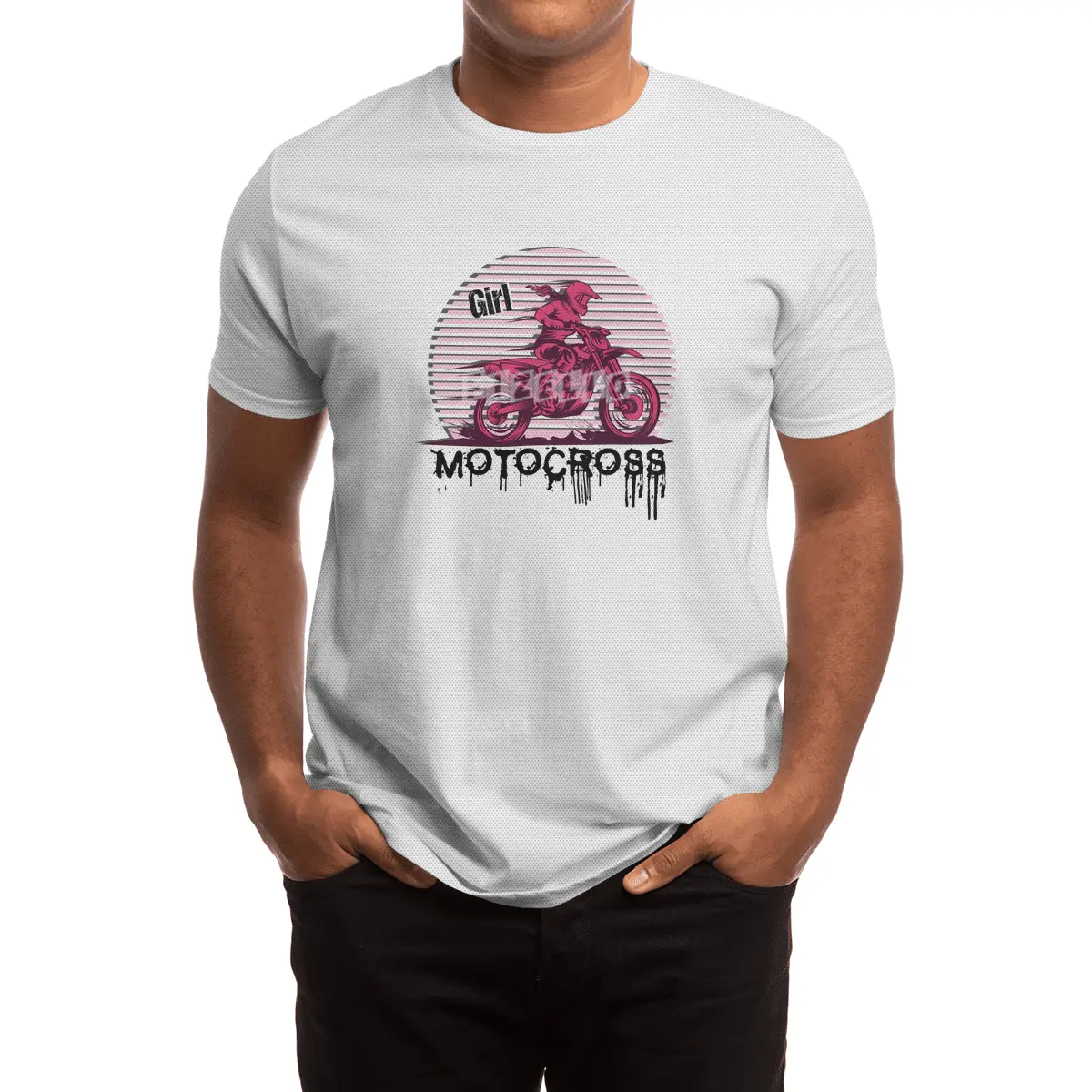 Motocross Enduro Motorcycle Girl Women Gift Spor T-Shirt