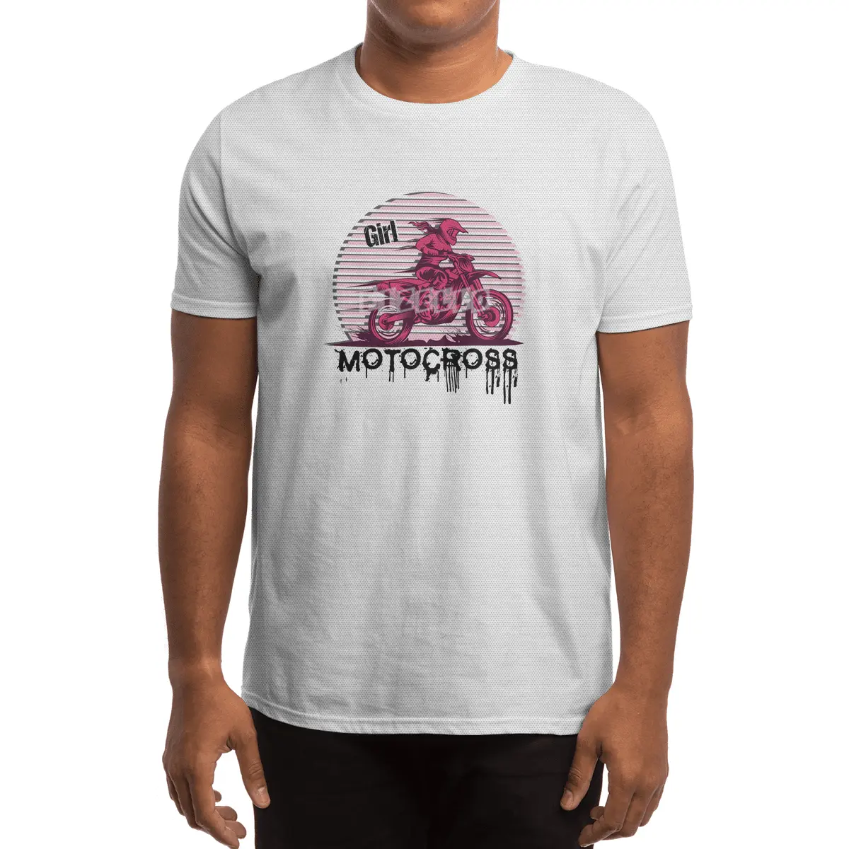 Motocross Enduro Motorcycle Girl Women Gift Spor T-Shirt