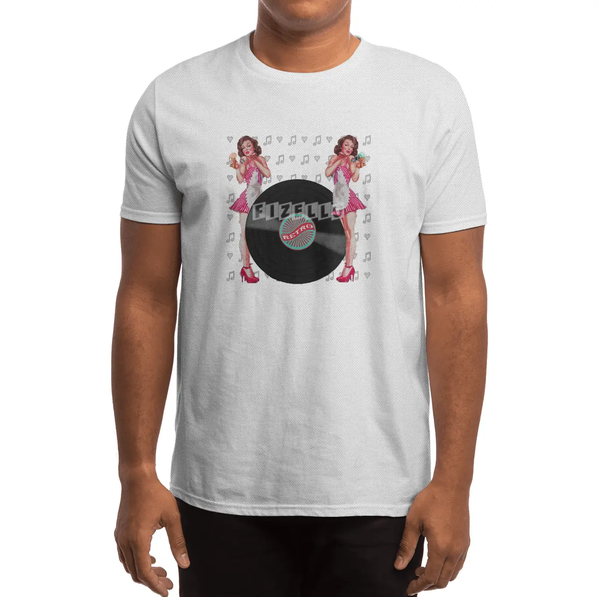 Pin Up Girl Vintage Retro Women Shirt Spor T-Shirt