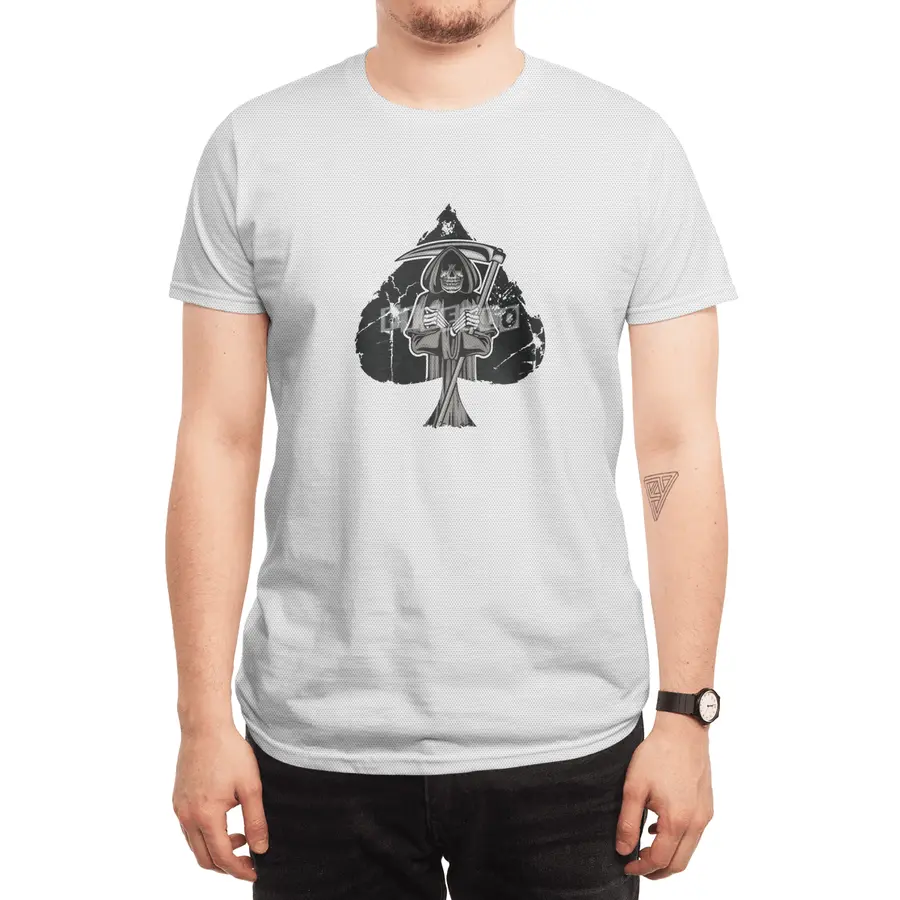 Poker Ace Of Spades Skull Las Vegas Gift Spor T-Shirt