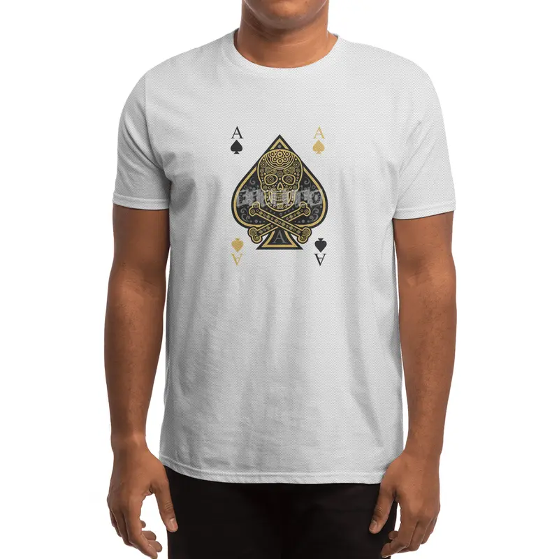 Poker Ace Of Spades Skull Las Vegas Gift Spor T-Shirt