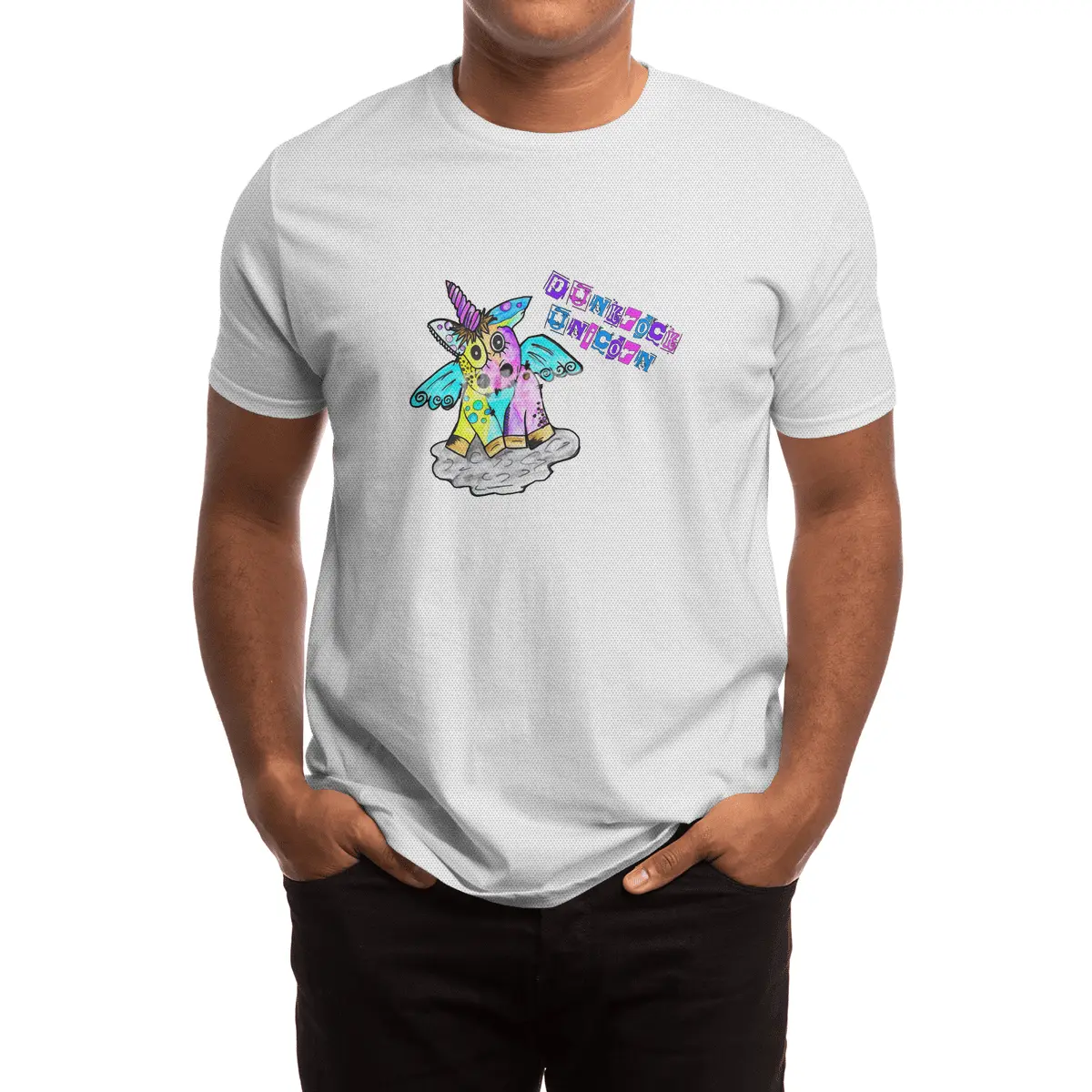 Punk Rock Metal Concert Festival Unicorn Spor T-Shirt