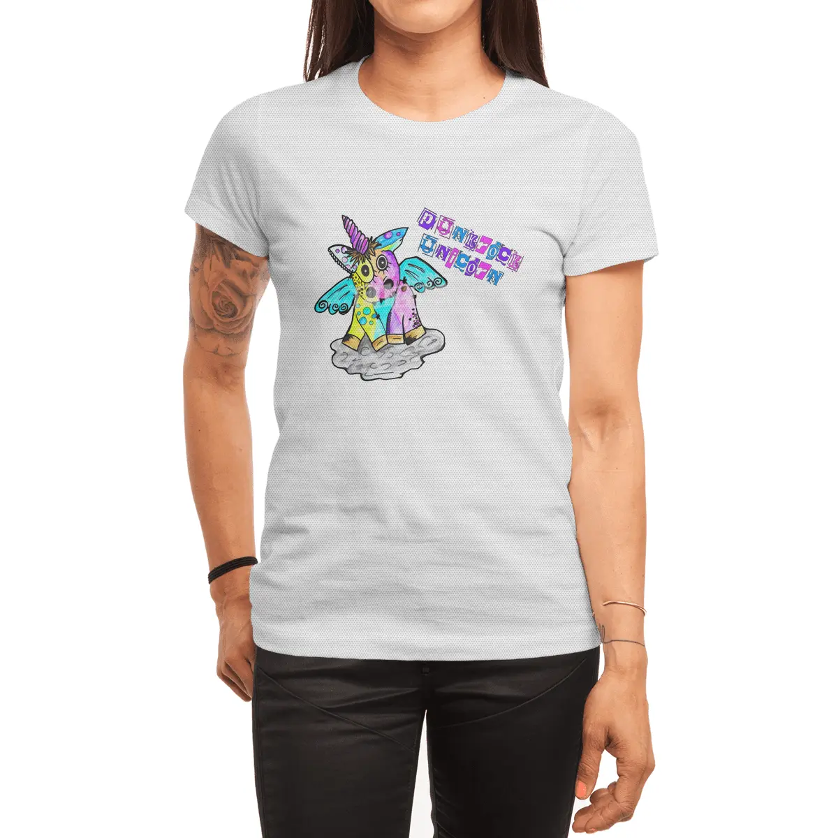 Punk Rock Metal Concert Festival Unicorn Spor T-Shirt