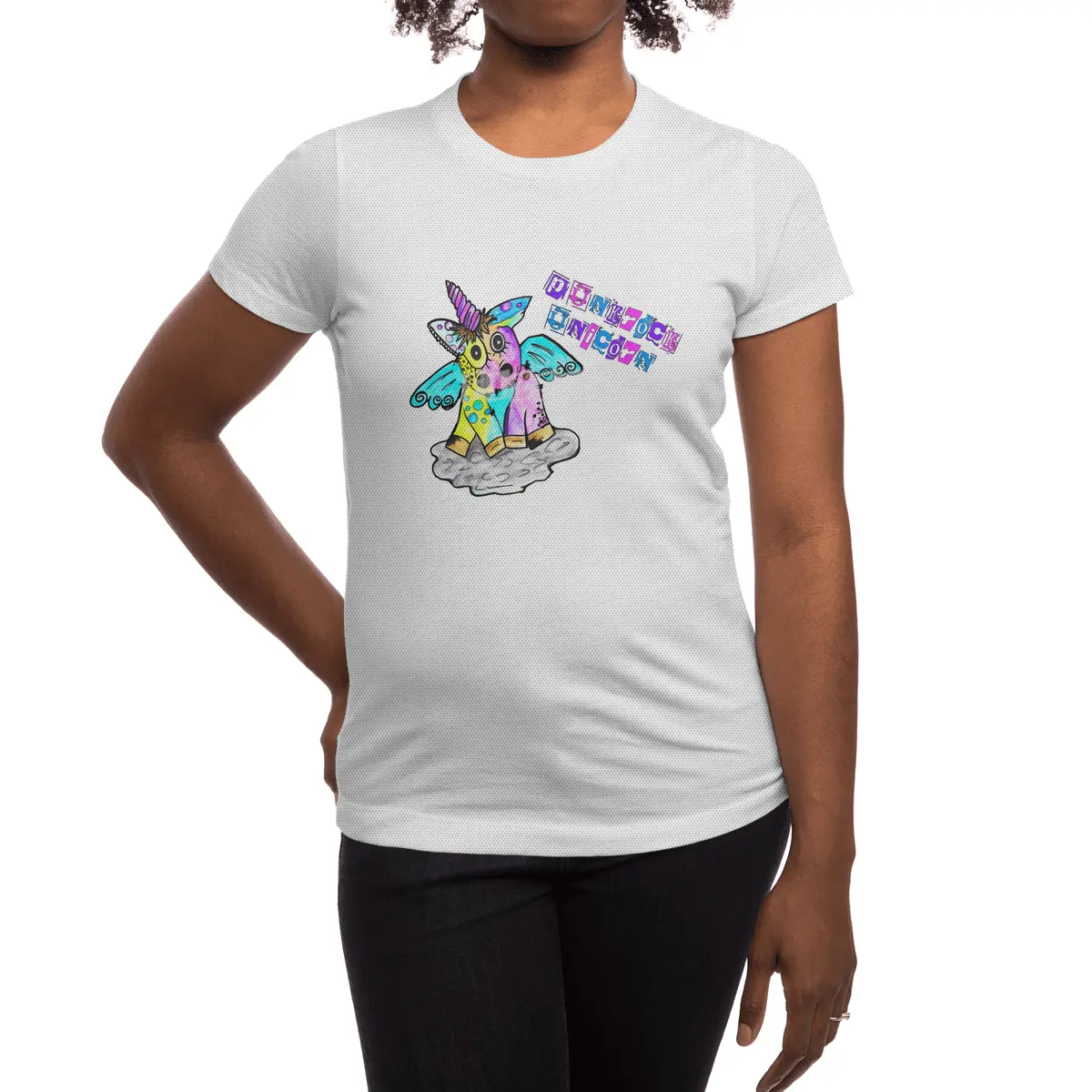 Punk Rock Metal Concert Festival Unicorn Spor T-Shirt
