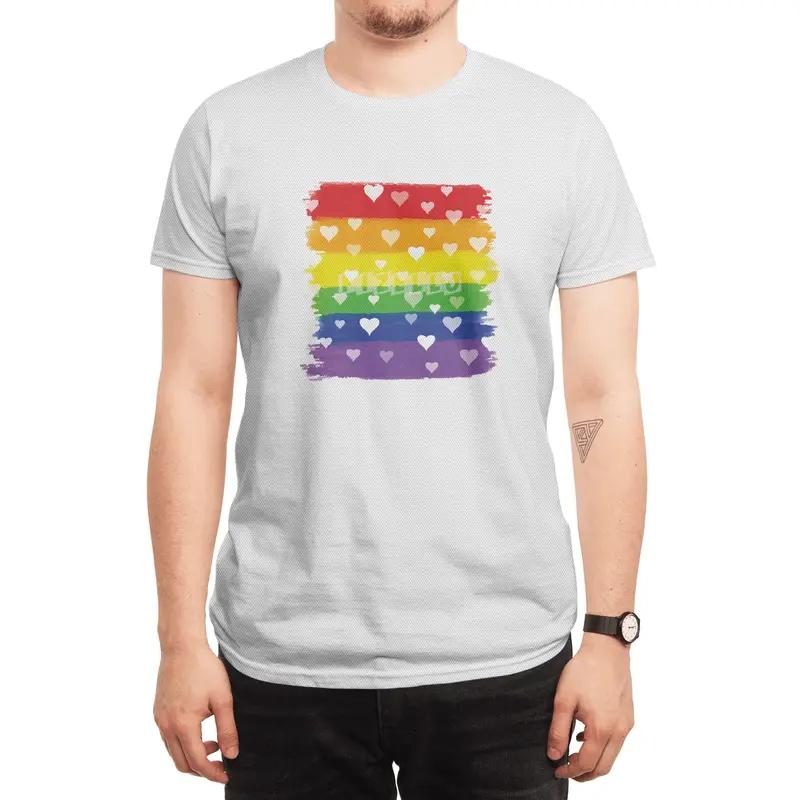 Rainbow Gay Lesbian Transgender Bisexual Love Spor T-Shirt