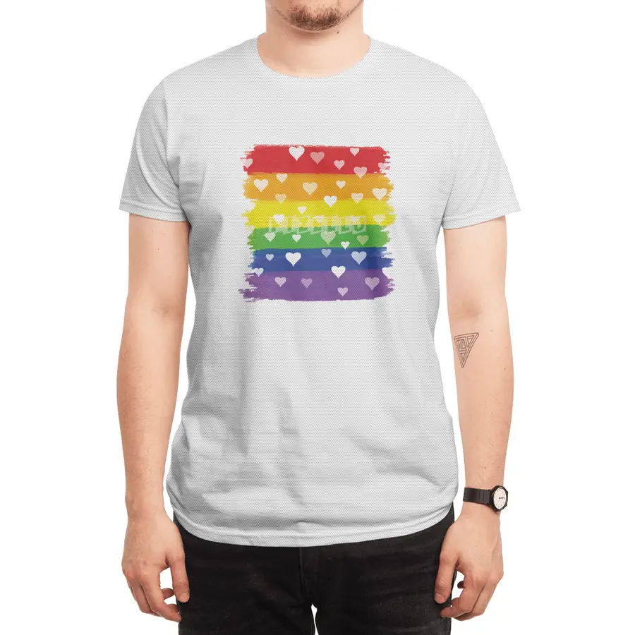 Rainbow Gay Lesbian Transgender Bisexual Love Spor T-Shirt