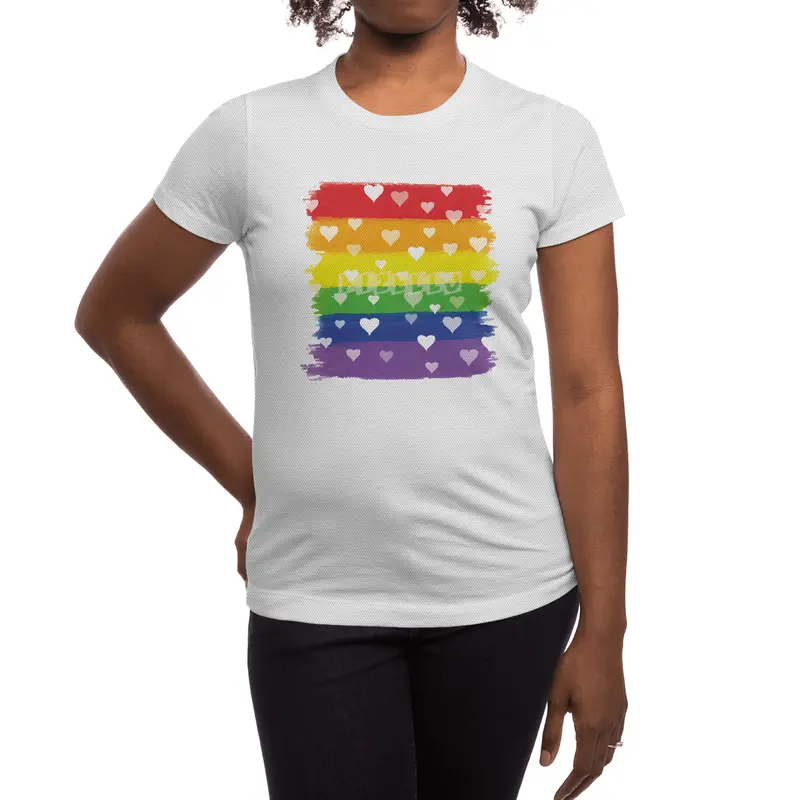 Rainbow Gay Lesbian Transgender Bisexual Love Spor T-Shirt