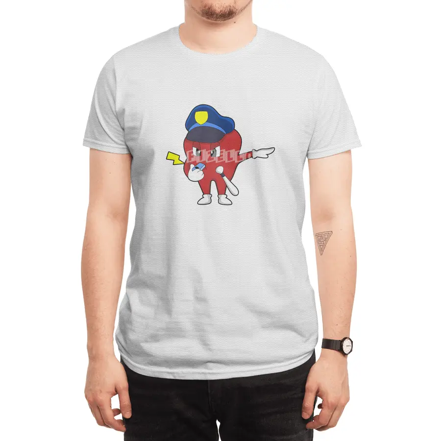 Apple as Police officer with Whistle & Baton Spor T-Shirt