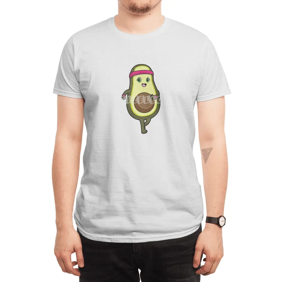 Avocado at Jogging with Headband Spor T-Shirt
