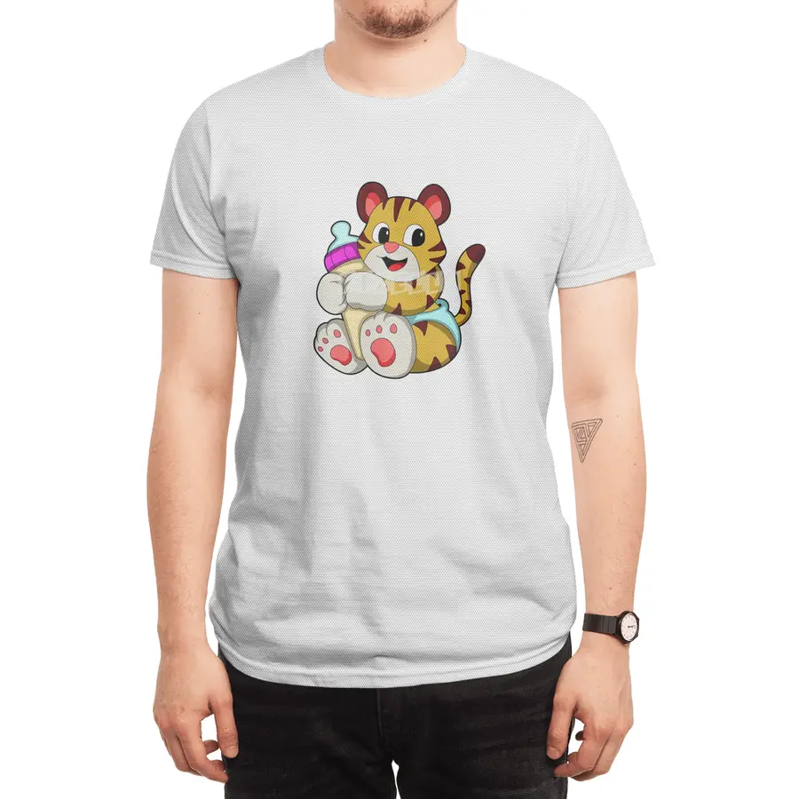 Baby tiger with Bottle Spor T-Shirt