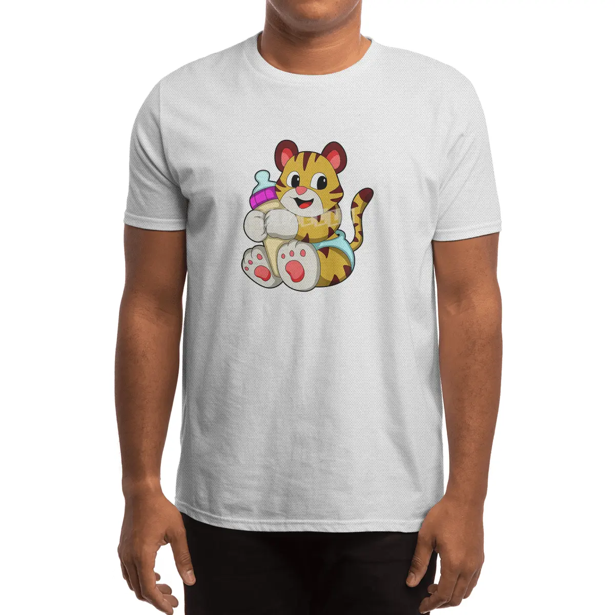Baby tiger with Bottle Spor T-Shirt