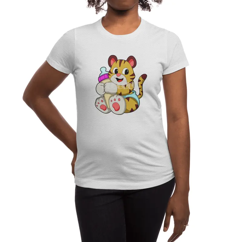 Baby tiger with Bottle Spor T-Shirt