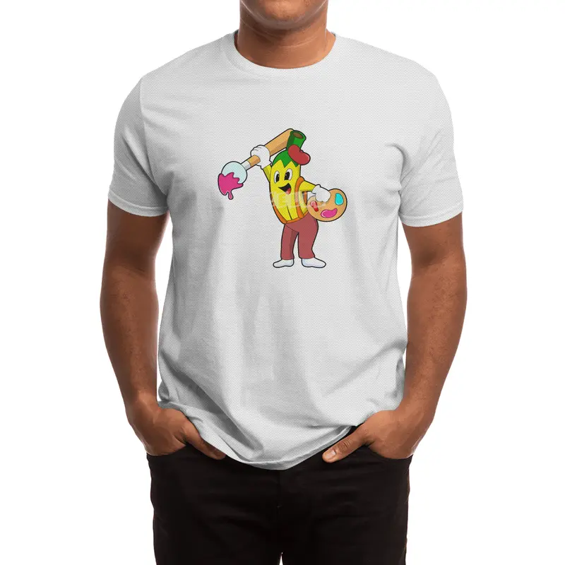Banana as Painter with Paint brush Spor T-Shirt
