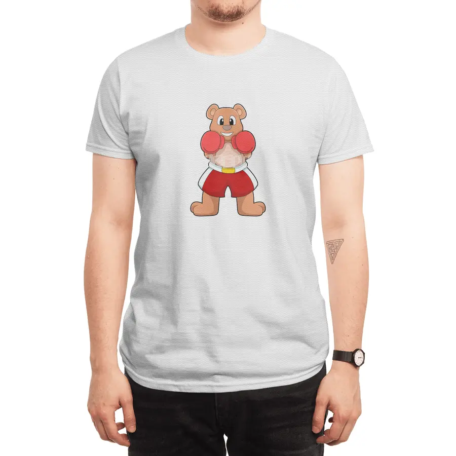 Bear as Boxer with Boxing gloves Spor T-Shirt