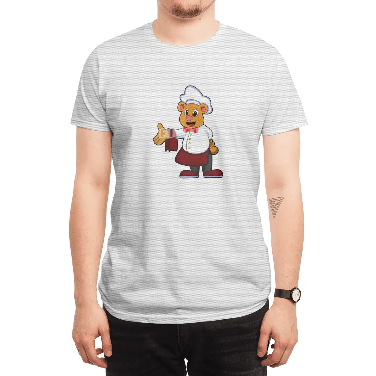 Bear as Cook with a Chef's hat Spor T-Shirt