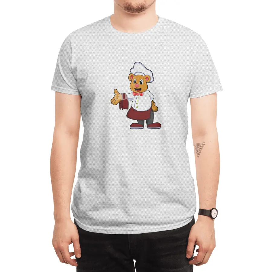 Bear as Cook with a Chef's hat Spor T-Shirt