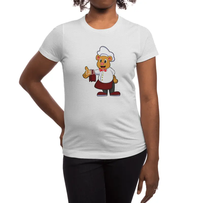 Bear as Cook with a Chef's hat Spor T-Shirt