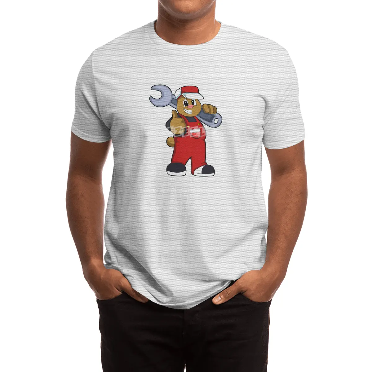 Bear as Craftsman with Tool Spor T-Shirt