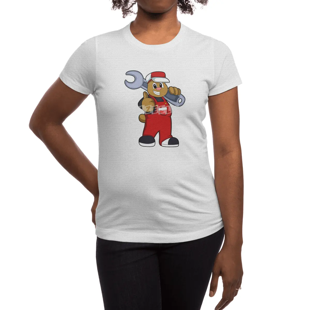 Bear as Craftsman with Tool Spor T-Shirt