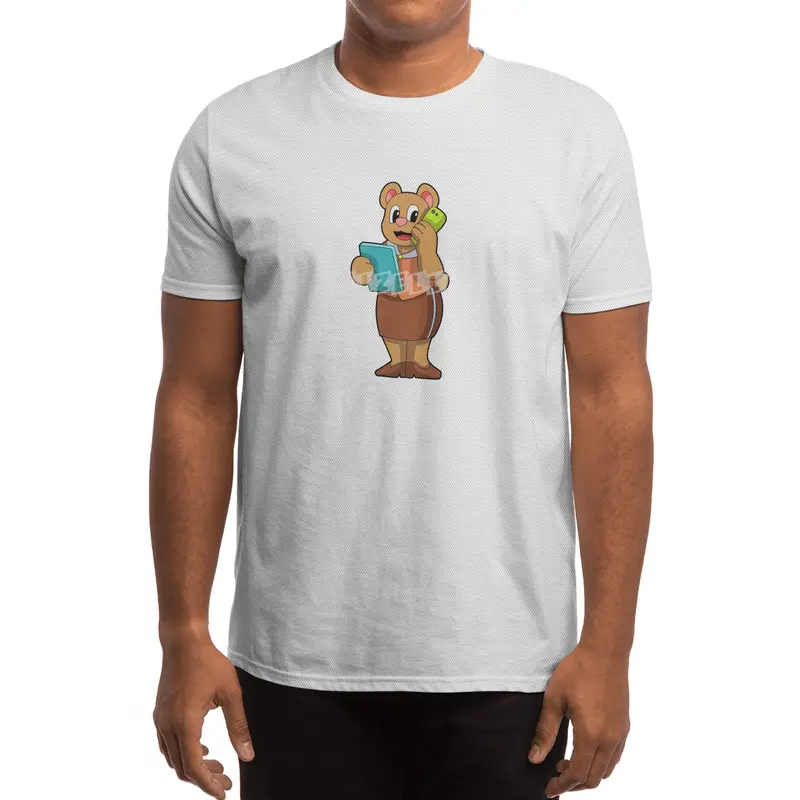 Bear as Secretary at Call with Phone Spor T-Shirt