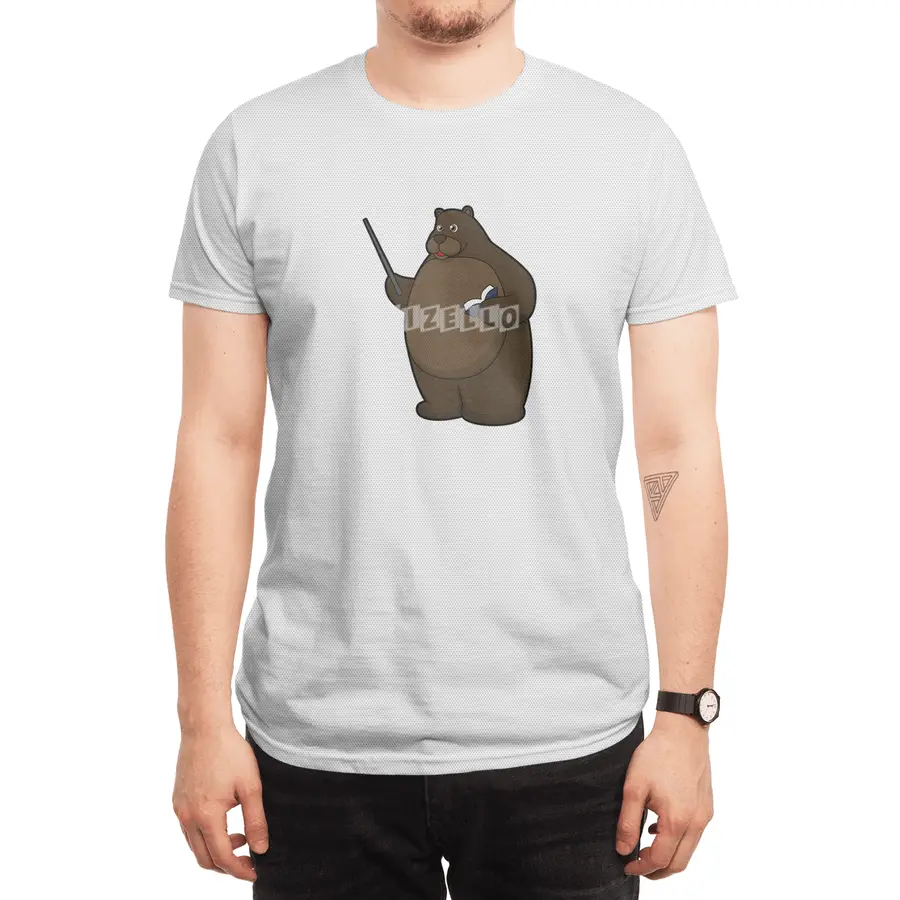 Bear as Teacher with Book & Pointer Spor T-Shirt
