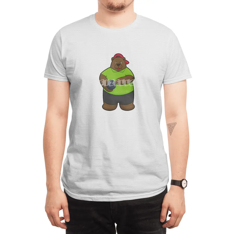 Bear at Bowling with Bowling ball Spor T-Shirt