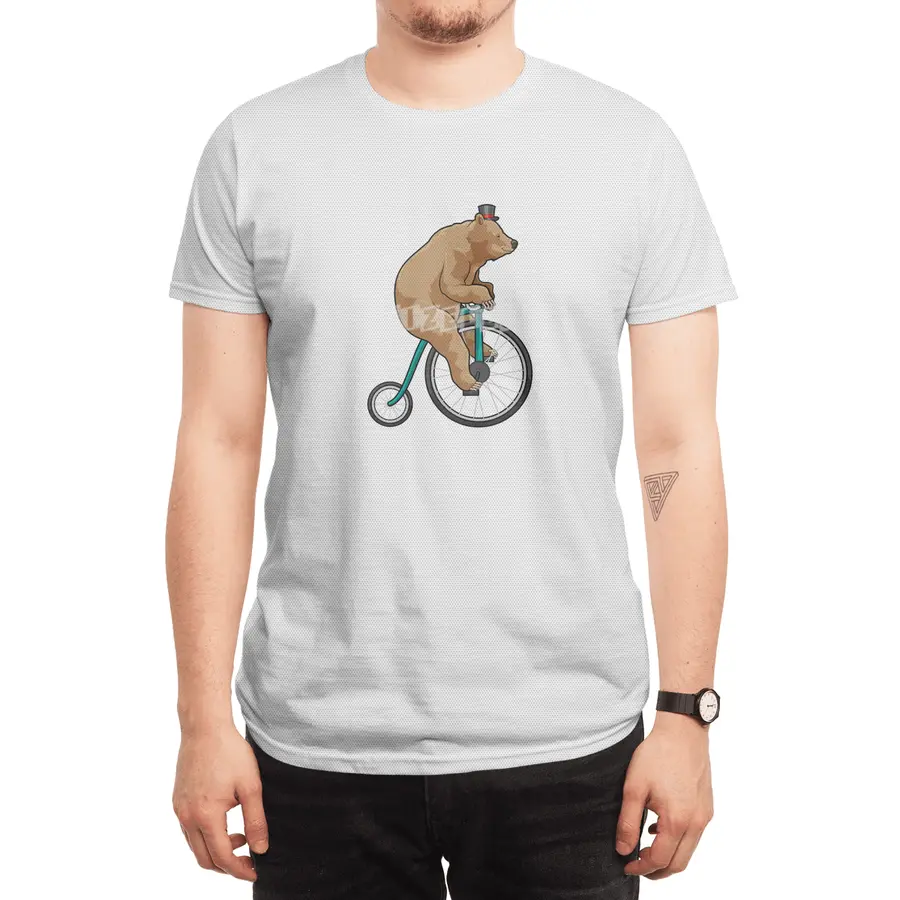 Bear at Circus with Bicycle Spor T-Shirt
