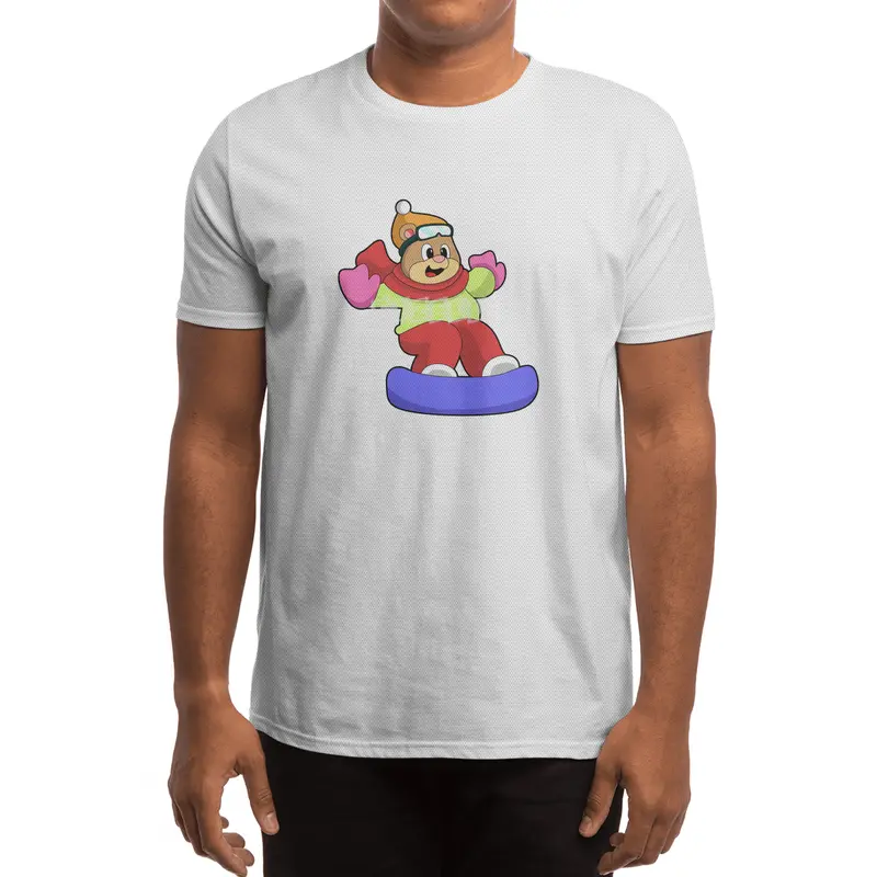 Bear at Snowboarding with Snowboard Spor T-Shirt