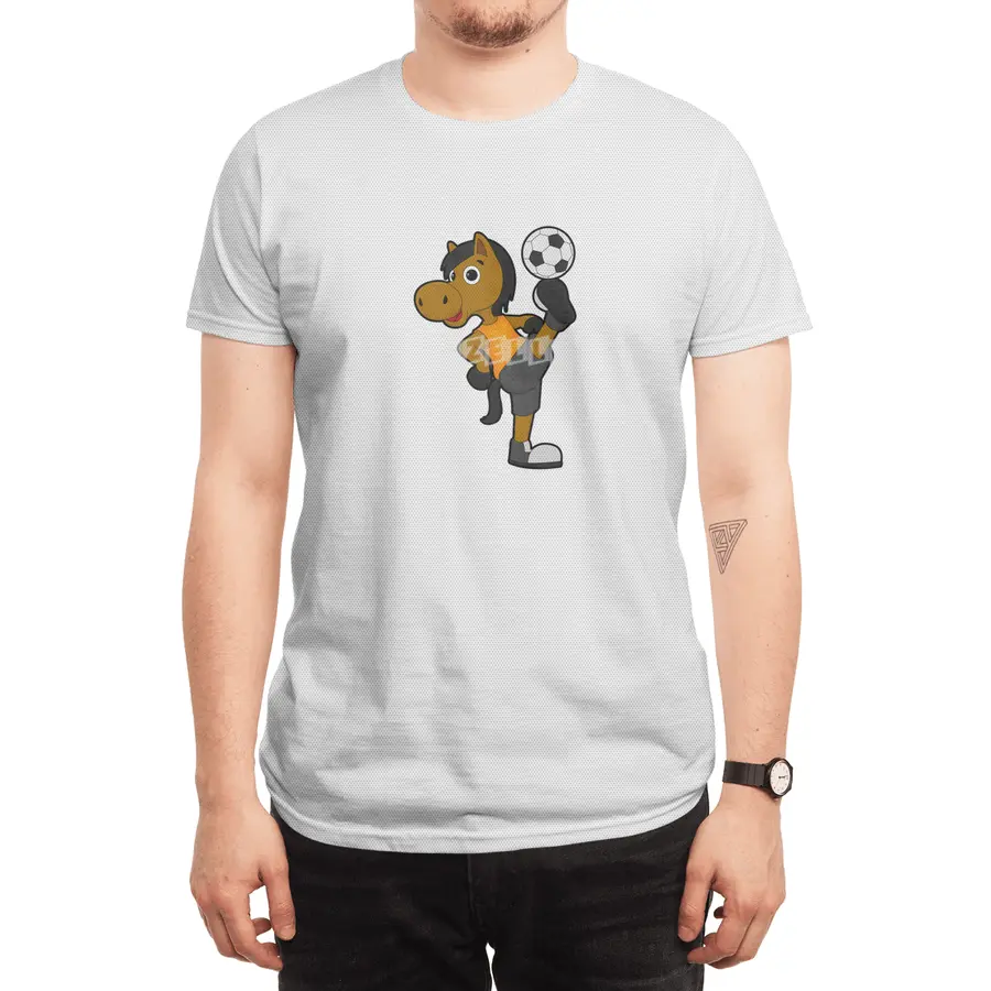Horse as Soccer player with Soccer ball Spor T-Shirt