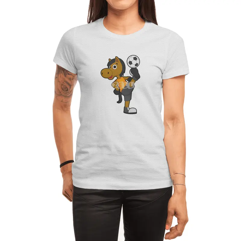 Horse as Soccer player with Soccer ball Spor T-Shirt