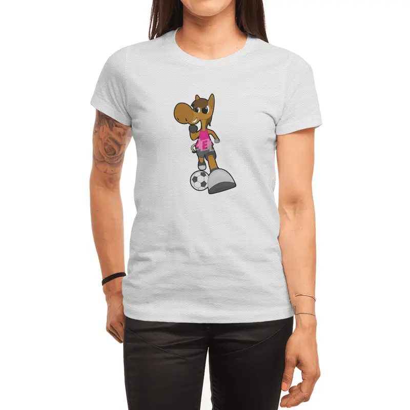 Horse as Soccer player with Soccer ball Spor T-Shirt