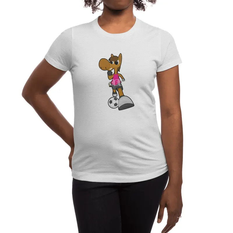 Horse as Soccer player with Soccer ball Spor T-Shirt