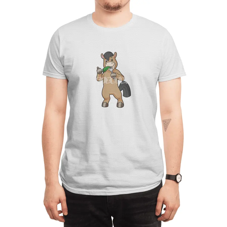 Horse at Eating Vegan Spor T-Shirt