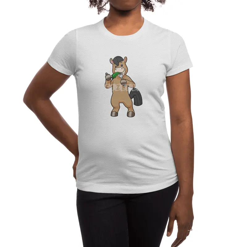 Horse at Eating Vegan Spor T-Shirt