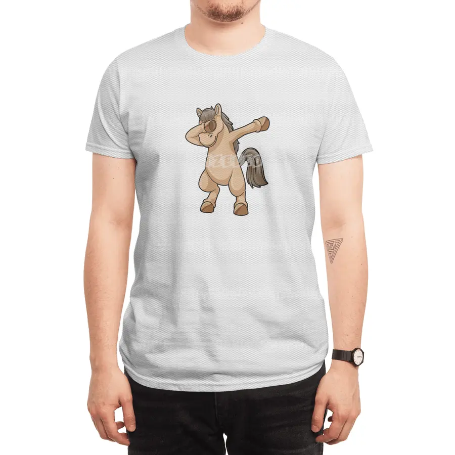 Horse at Hip Hop Dance Dab Spor T-Shirt