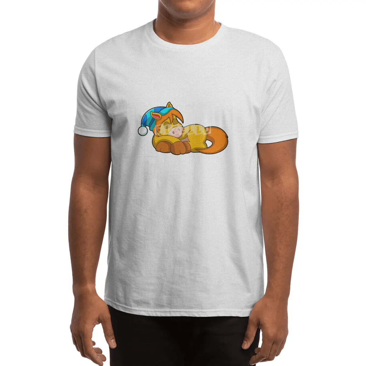 Horse at Sleeping with Sleepyhead Spor T-Shirt