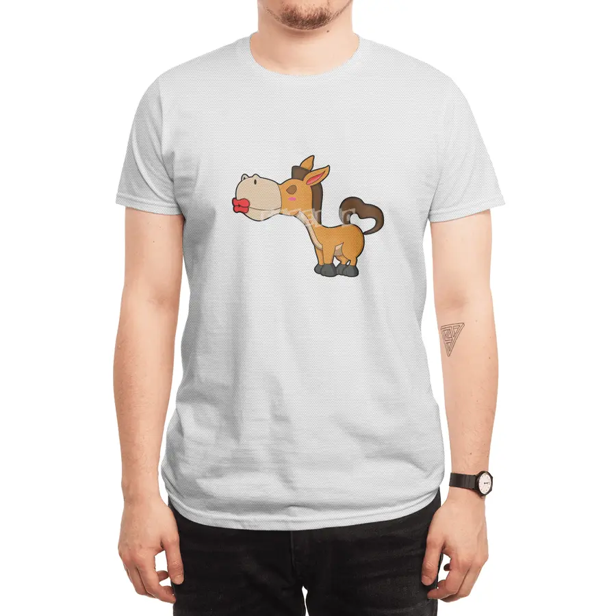 Horse kiss Spor T-Shirt