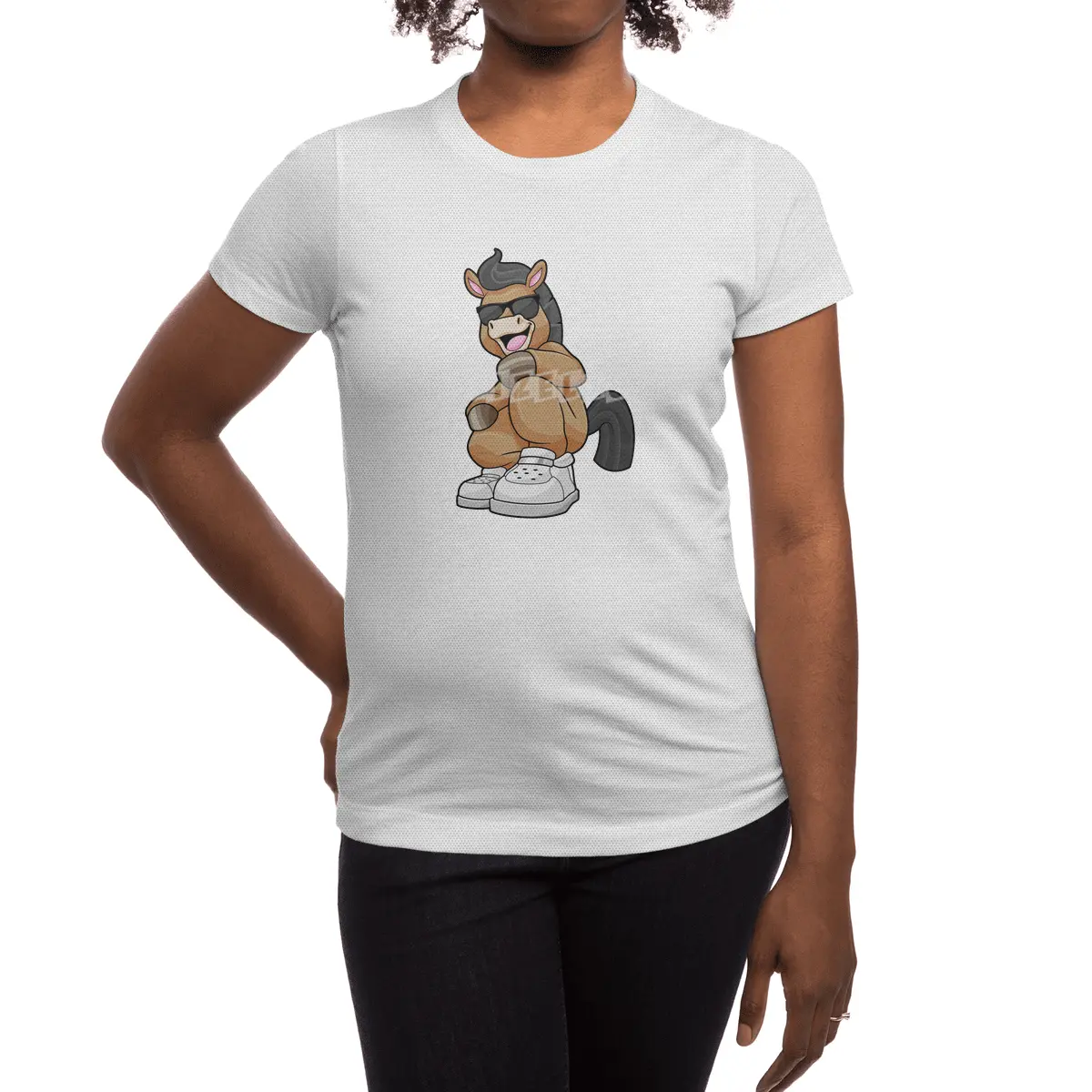 Horse with big Shoes Spor T-Shirt