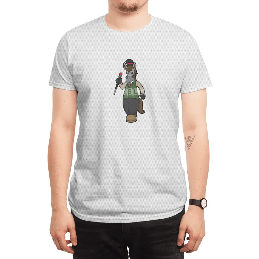Horse with Hat & Cane Spor T-Shirt