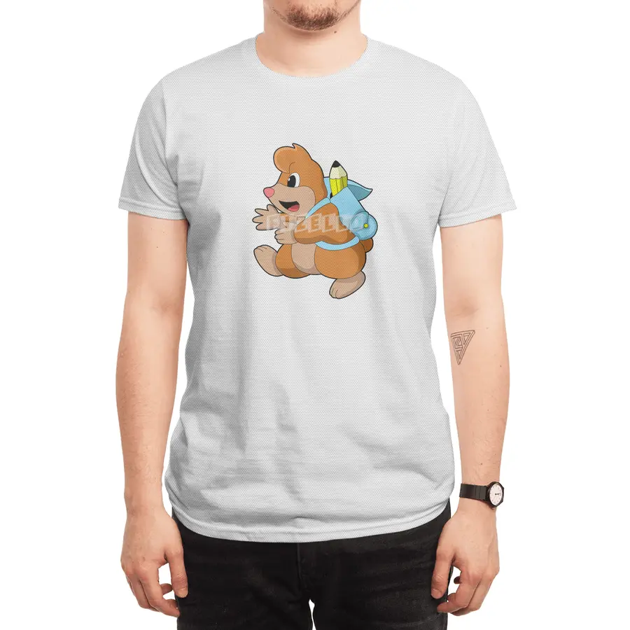 Mole as Student with Backpack Spor T-Shirt