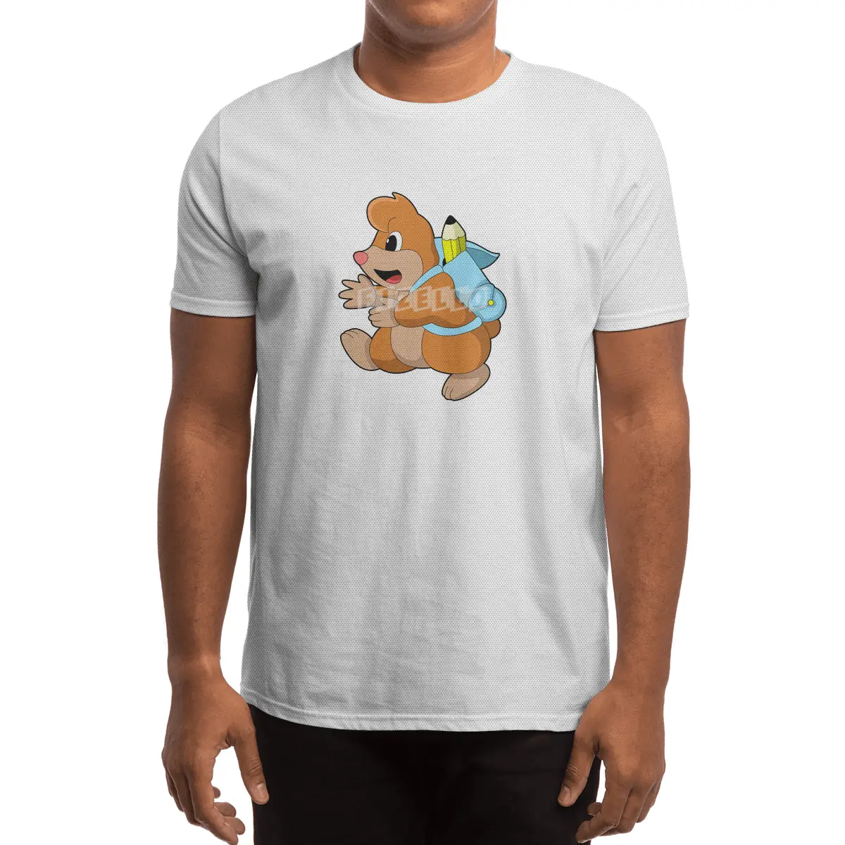 Mole as Student with Backpack Spor T-Shirt