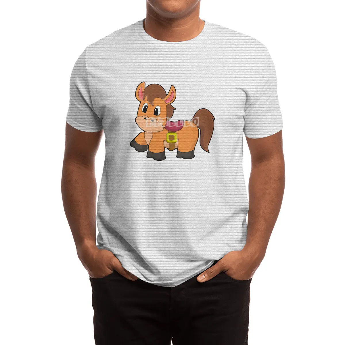 Horse with Saddle Spor T-Shirt