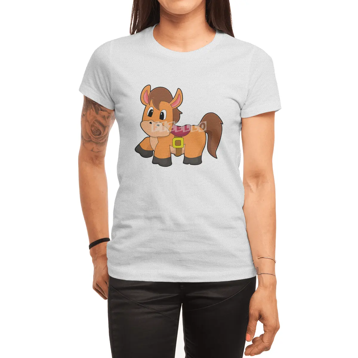 Horse with Saddle Spor T-Shirt