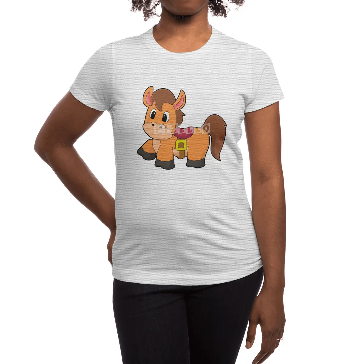 Horse with Saddle Spor T-Shirt