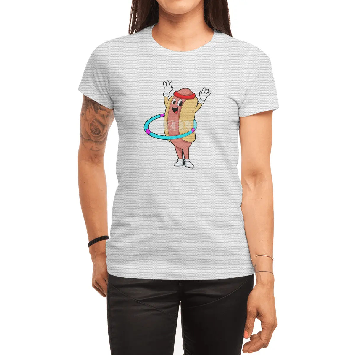 Hotdog at Fitness with Flywheel Spor T-Shirt
