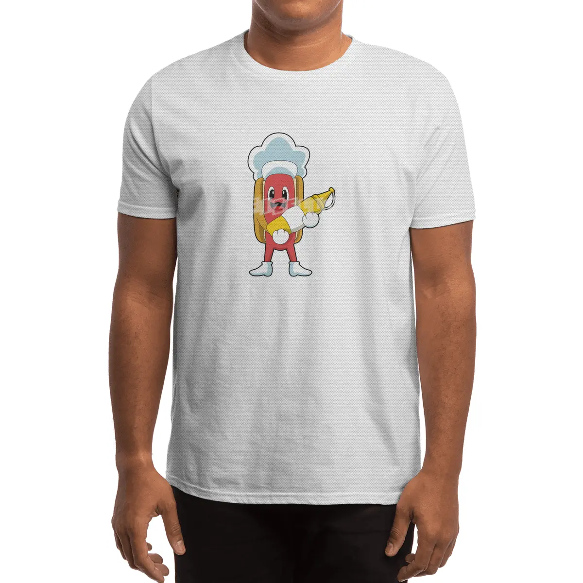 Hotdog with Mustard Spor T-Shirt