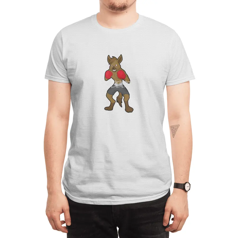 Hyena at Boxing with Boxing gloves Spor T-Shirt